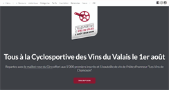 Desktop Screenshot of lacyclosportivevalaisanne.ch