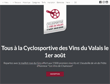 Tablet Screenshot of lacyclosportivevalaisanne.ch